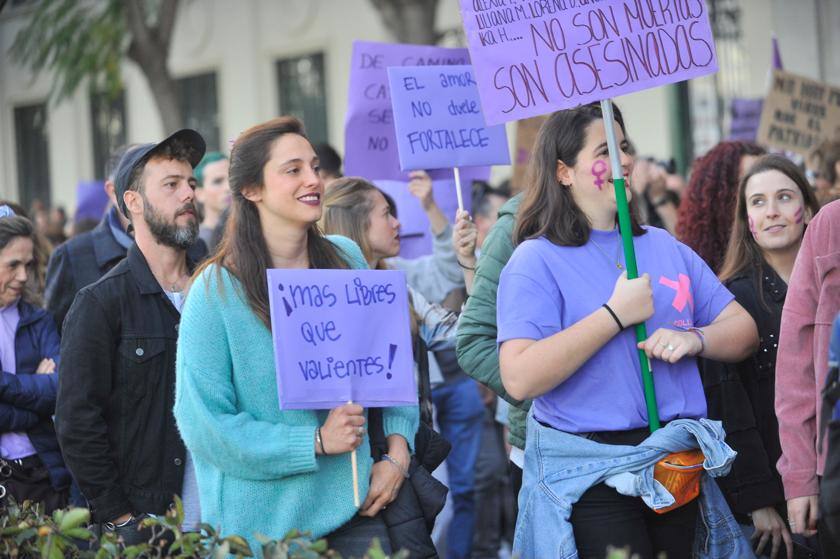 Fotos: La marcha del 8M en Málaga, en imágenes