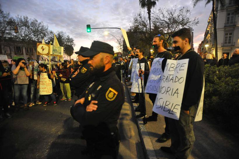 Fotos: La marcha del 8M en Málaga, en imágenes