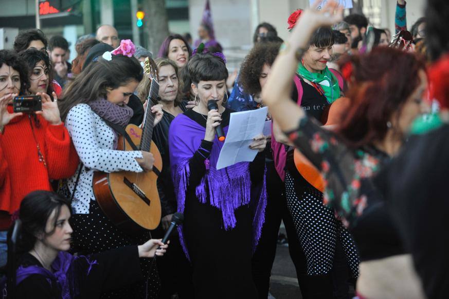Fotos: La marcha del 8M en Málaga, en imágenes