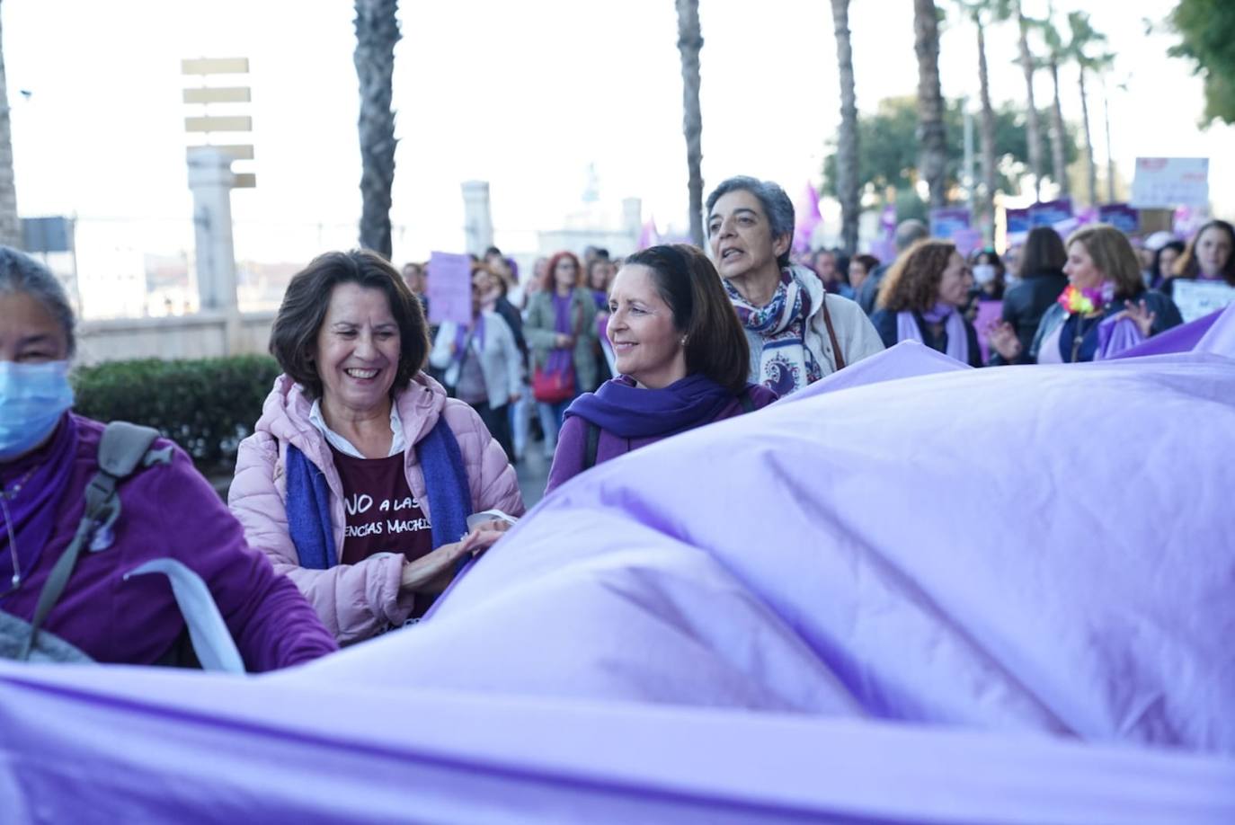 Fotos: La marcha del 8M en Málaga, en imágenes