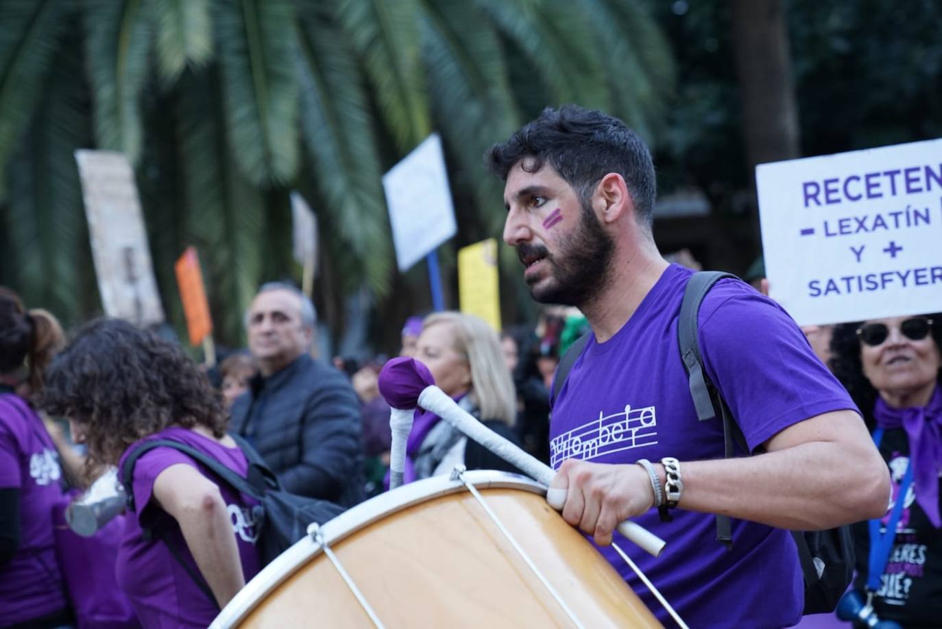 Fotos: La marcha del 8M en Málaga, en imágenes