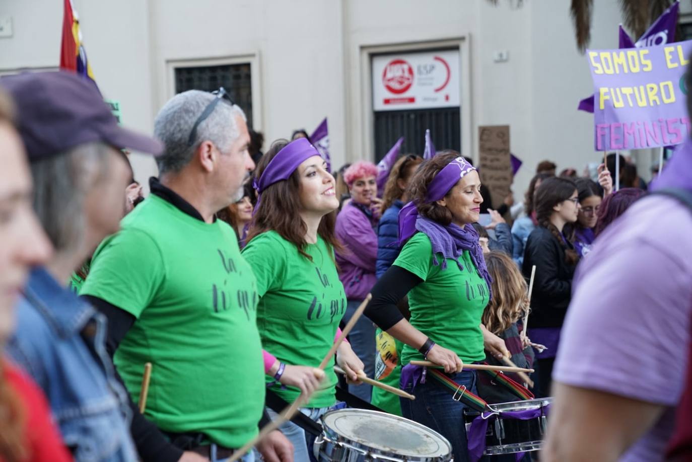 Fotos: La marcha del 8M en Málaga, en imágenes