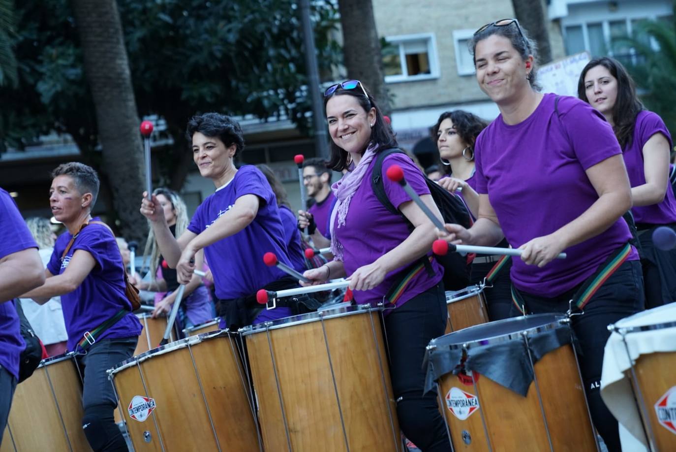 Fotos: La marcha del 8M en Málaga, en imágenes