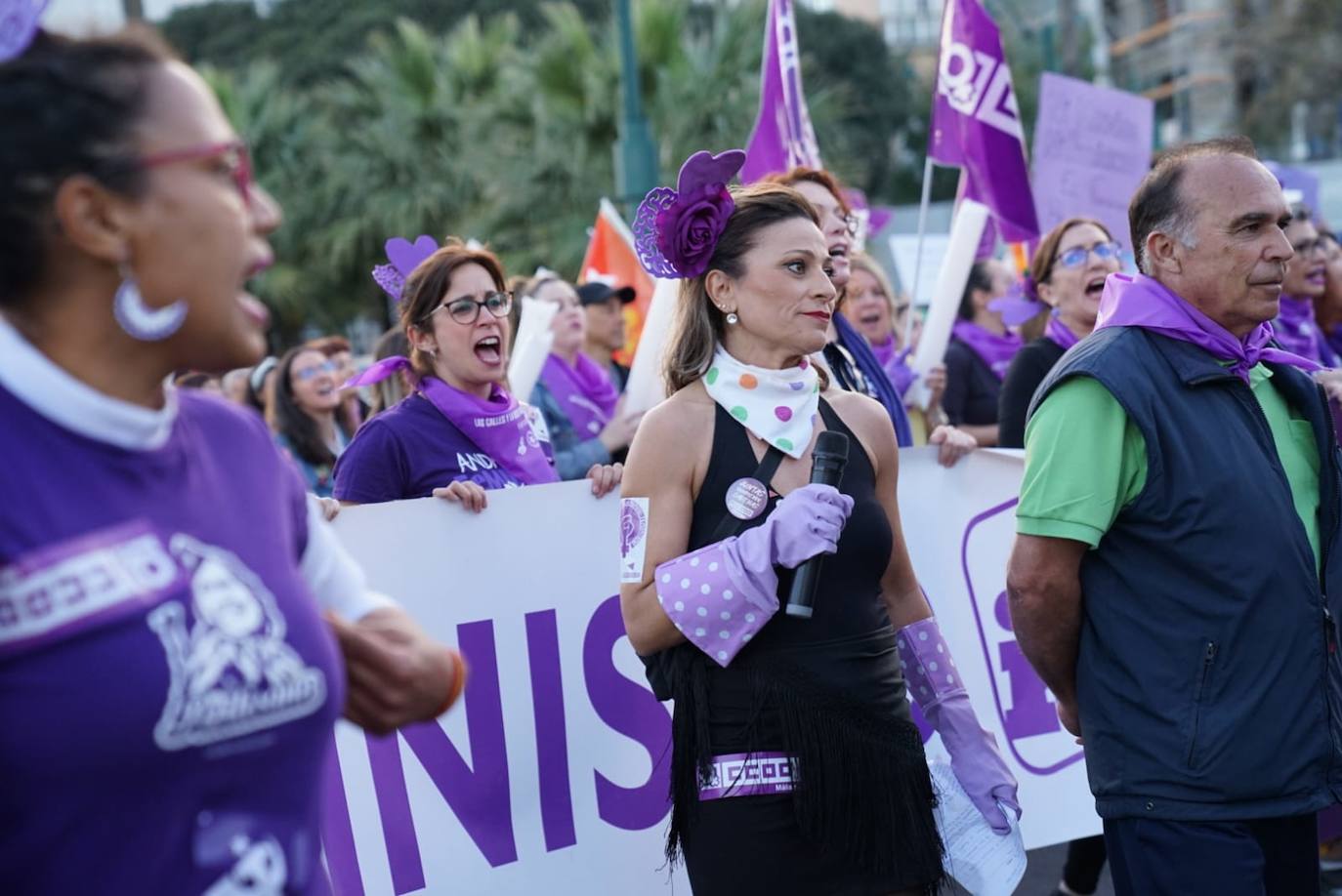 Fotos: La marcha del 8M en Málaga, en imágenes
