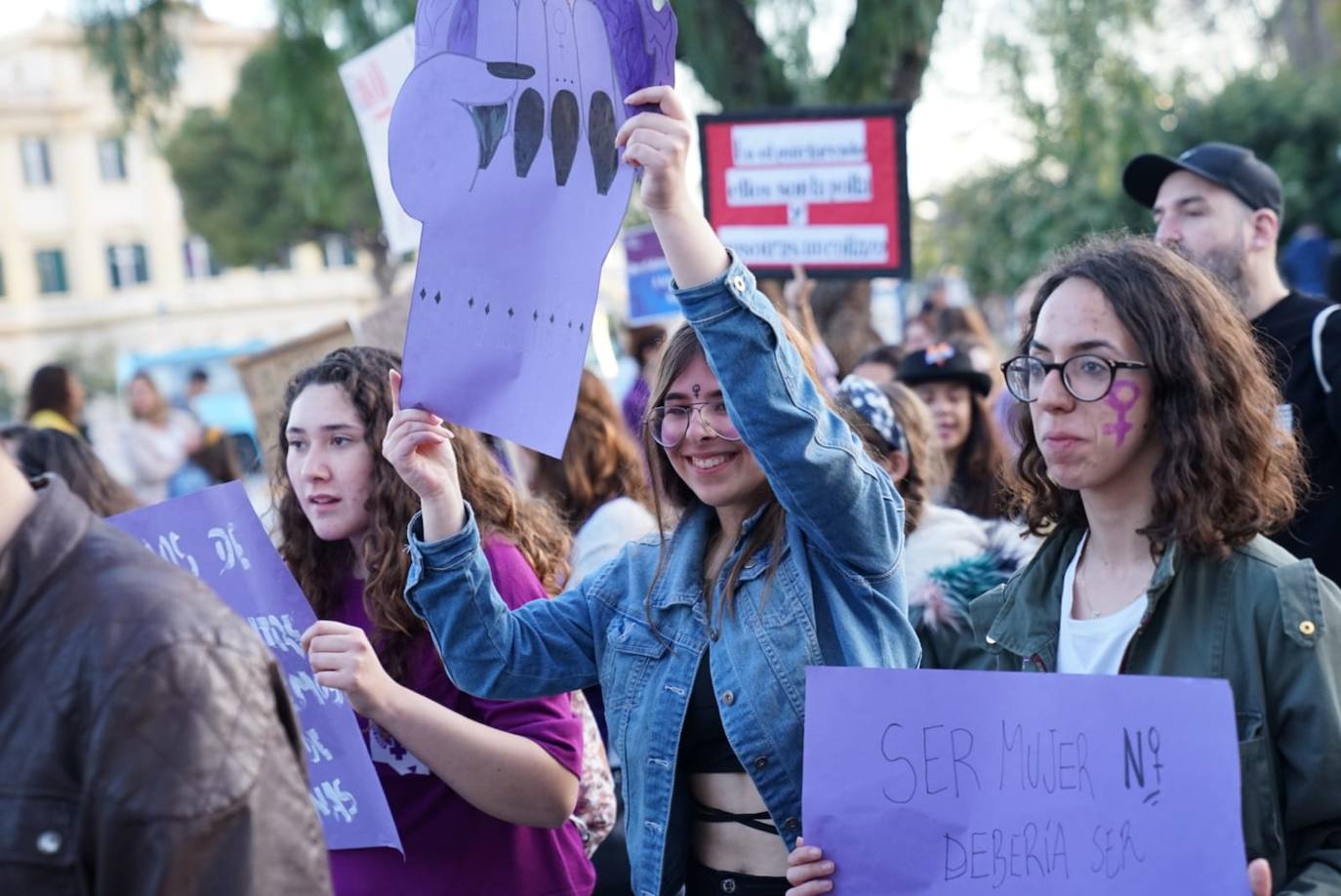 Fotos: La marcha del 8M en Málaga, en imágenes