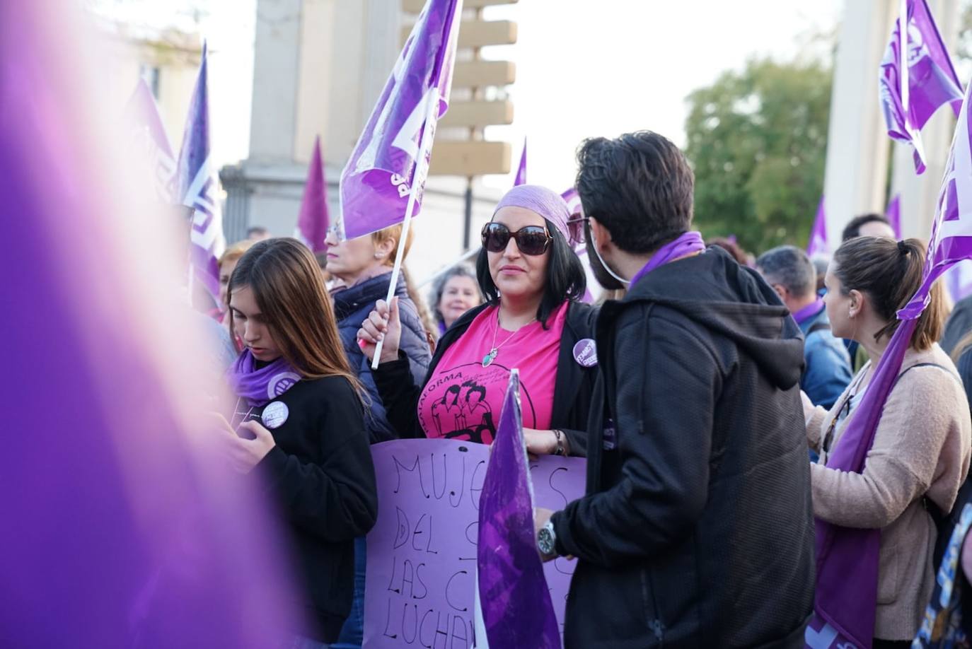 Fotos: La marcha del 8M en Málaga, en imágenes