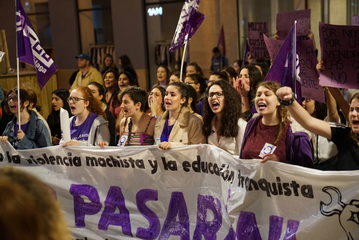 Fotos: La marcha del 8M en Málaga, en imágenes