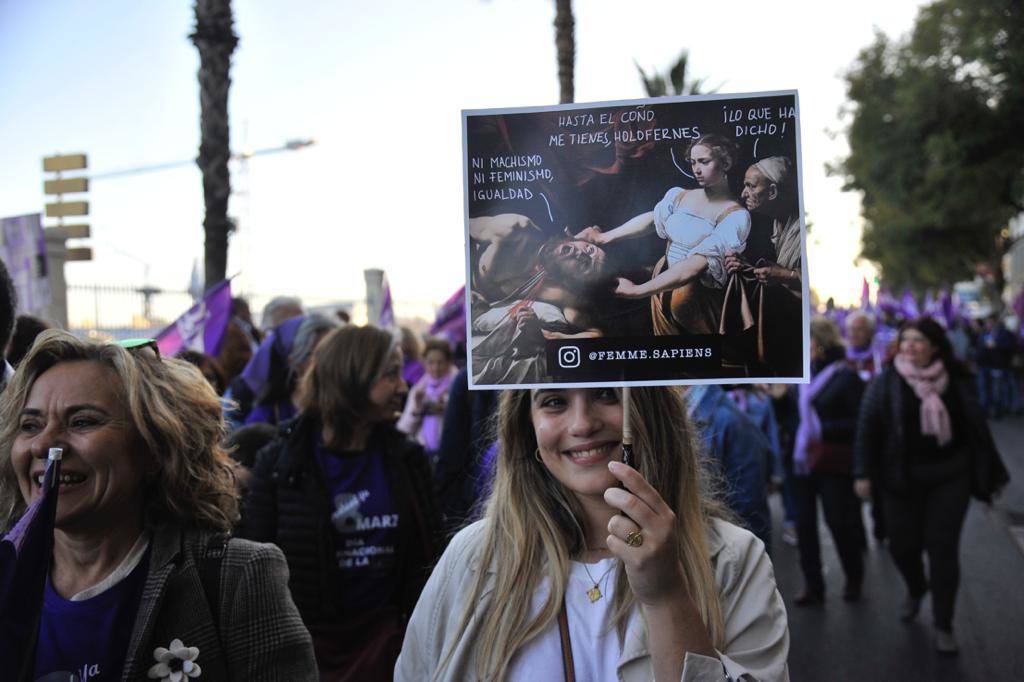 Fotos: La marcha del 8M en Málaga, en imágenes