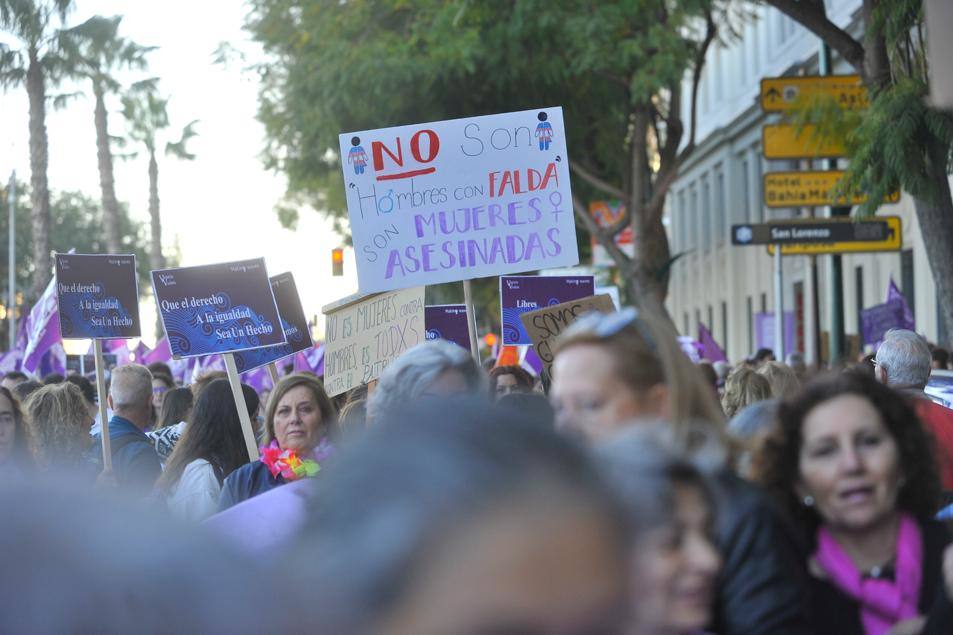 Fotos: La marcha del 8M en Málaga, en imágenes