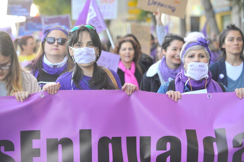 Fotos: La marcha del 8M en Málaga, en imágenes