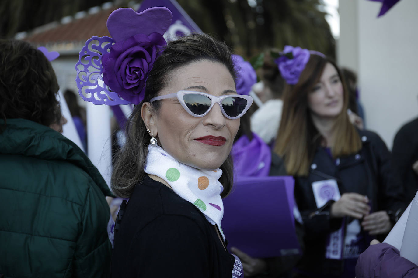 Fotos: La marcha del 8M en Málaga, en imágenes