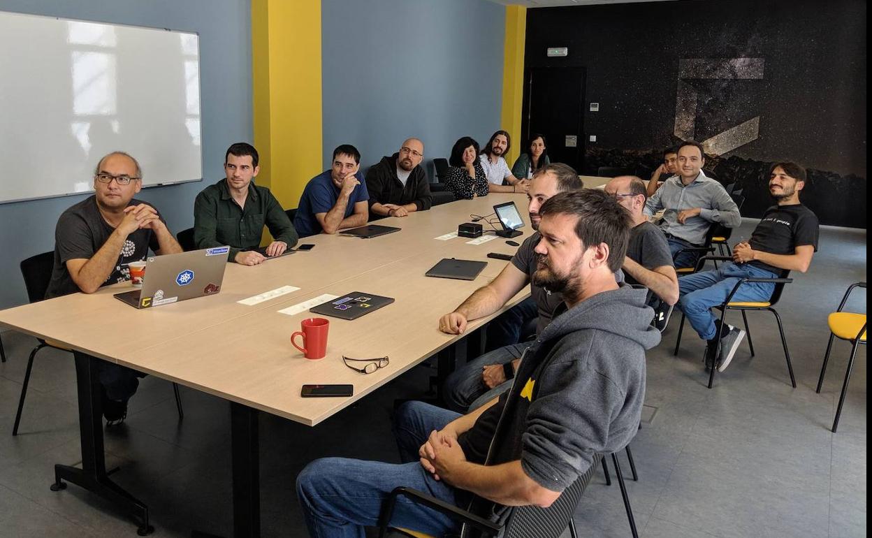 Empleados de Virustotal en sus oficinas de Málaga. 