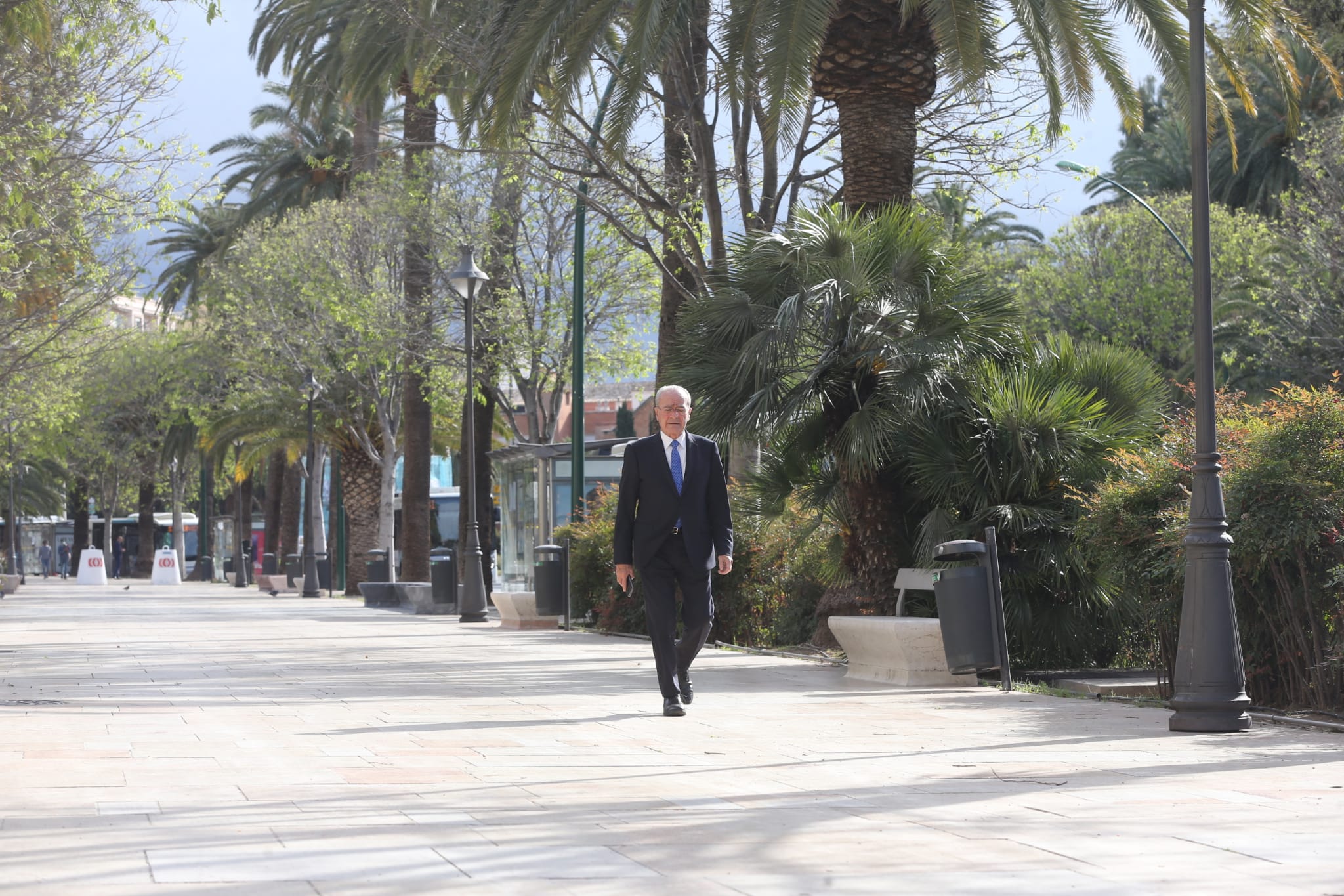 De la Torre a su llegada al Ayuntamiento.