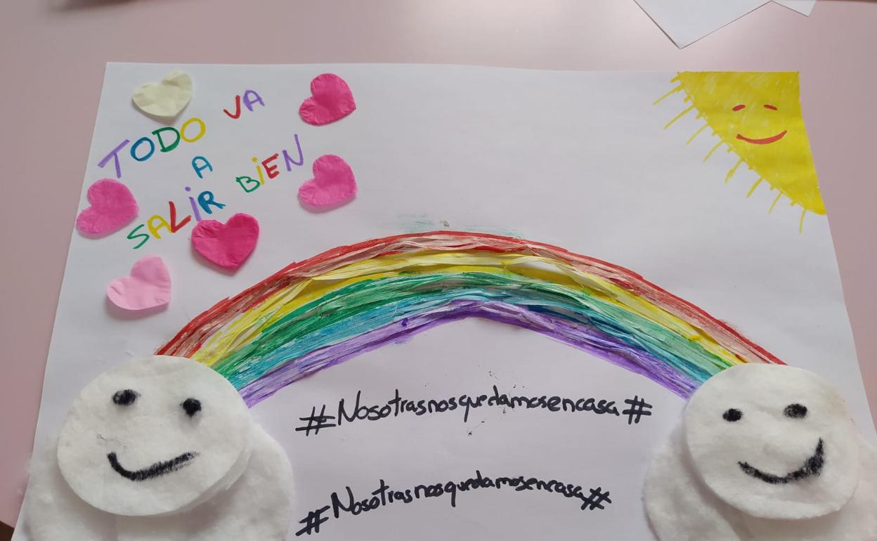 Imagen de uno de los dibujos recibidos por la entidad deportiva.