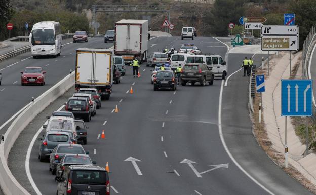Controles esta tarde a la salida de Málaga hacia Las Pedrizas 