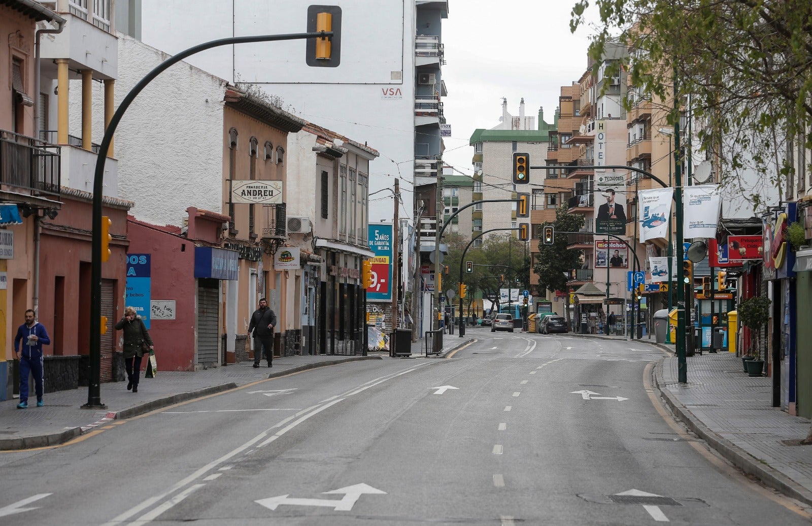 Otras zonas de la ciudad este sábado.