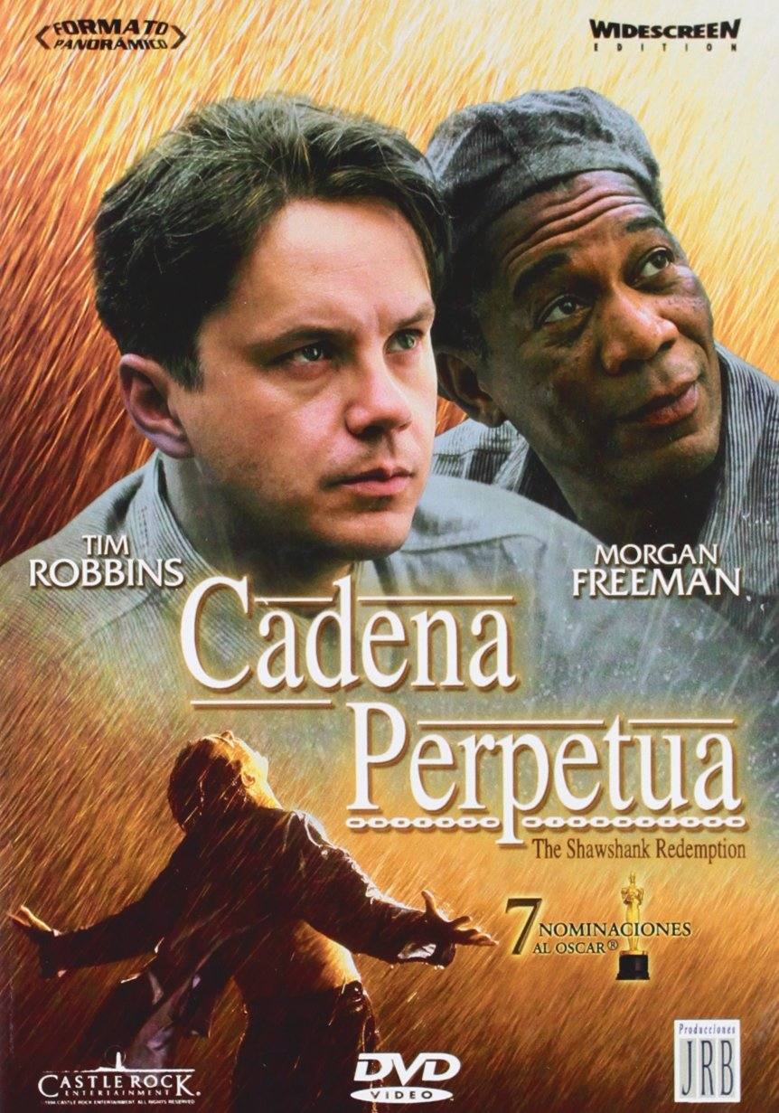 'Cadena perpetua' (1994). La vida de un recluso, acusado de matar a su mujer, que lucha para que se sepa la verdad y lograr sus sueños.