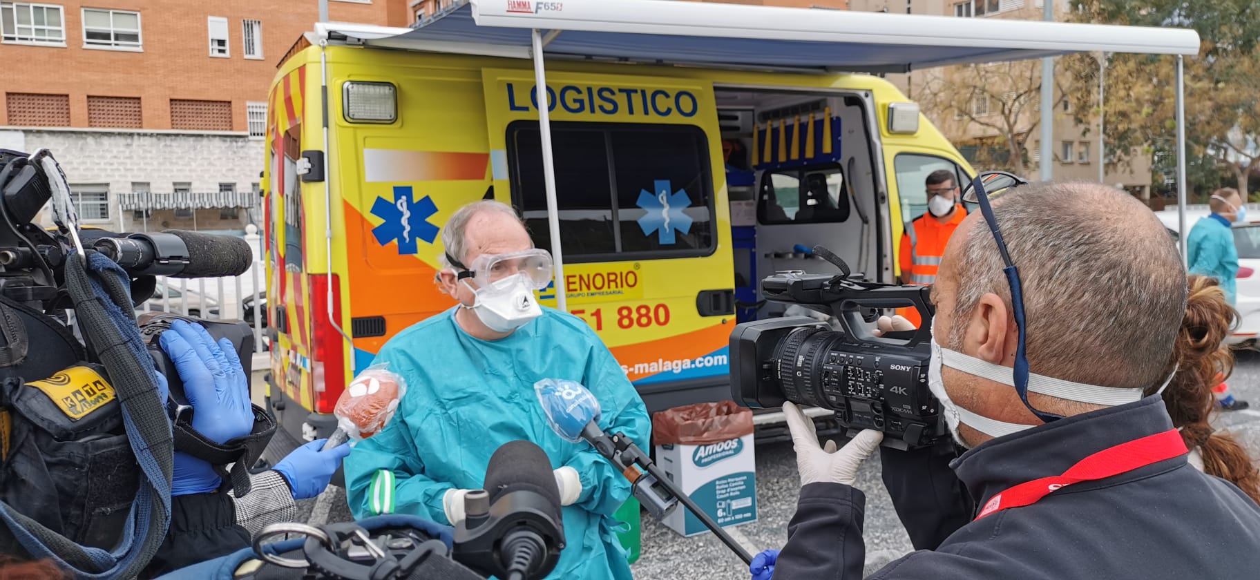 Test rápidos de detección del COVID-19 realizados en La Roca, en Málaga capital.