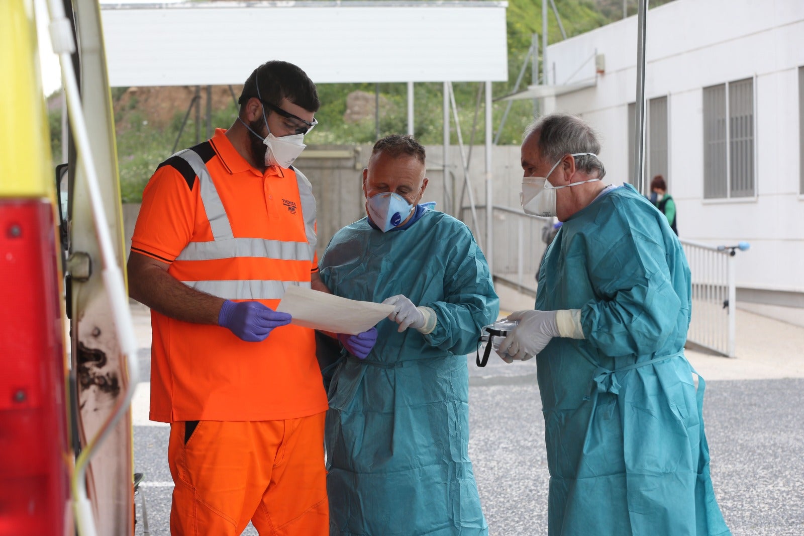 Test rápidos de detección del COVID-19 realizados en La Roca, en Málaga capital.