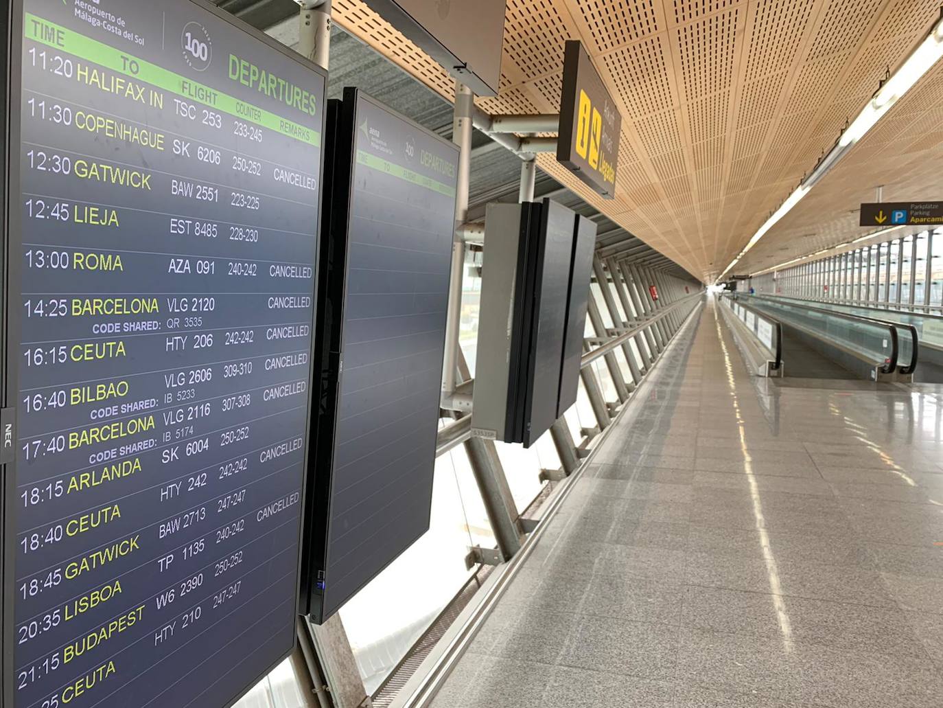 Imagen del aeropuerto de Málaga.