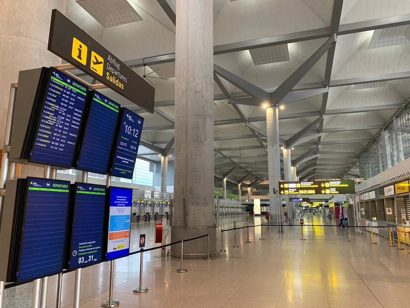 Imagen del aeropuerto de Málaga.