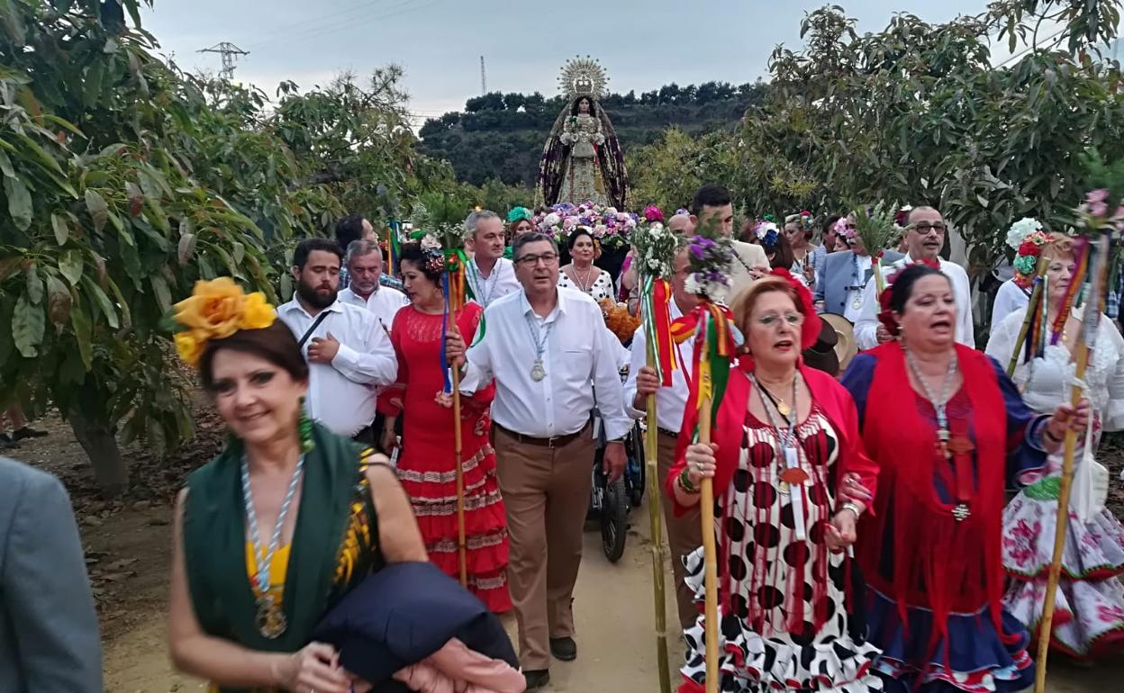 Imagen de una edición anterior de la Romería de los Remedios Coronada de Vélez-Málaga. 