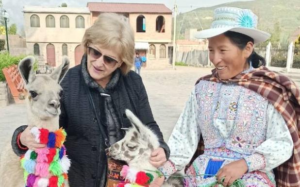 María José Galacho, en una de las excursiones realizadas por Perú.