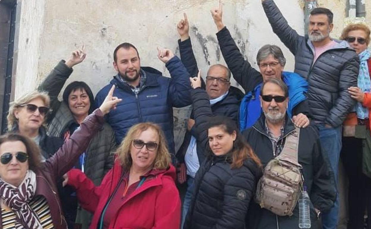 Grupo de españoles con el que ha viajado María José Galacho.