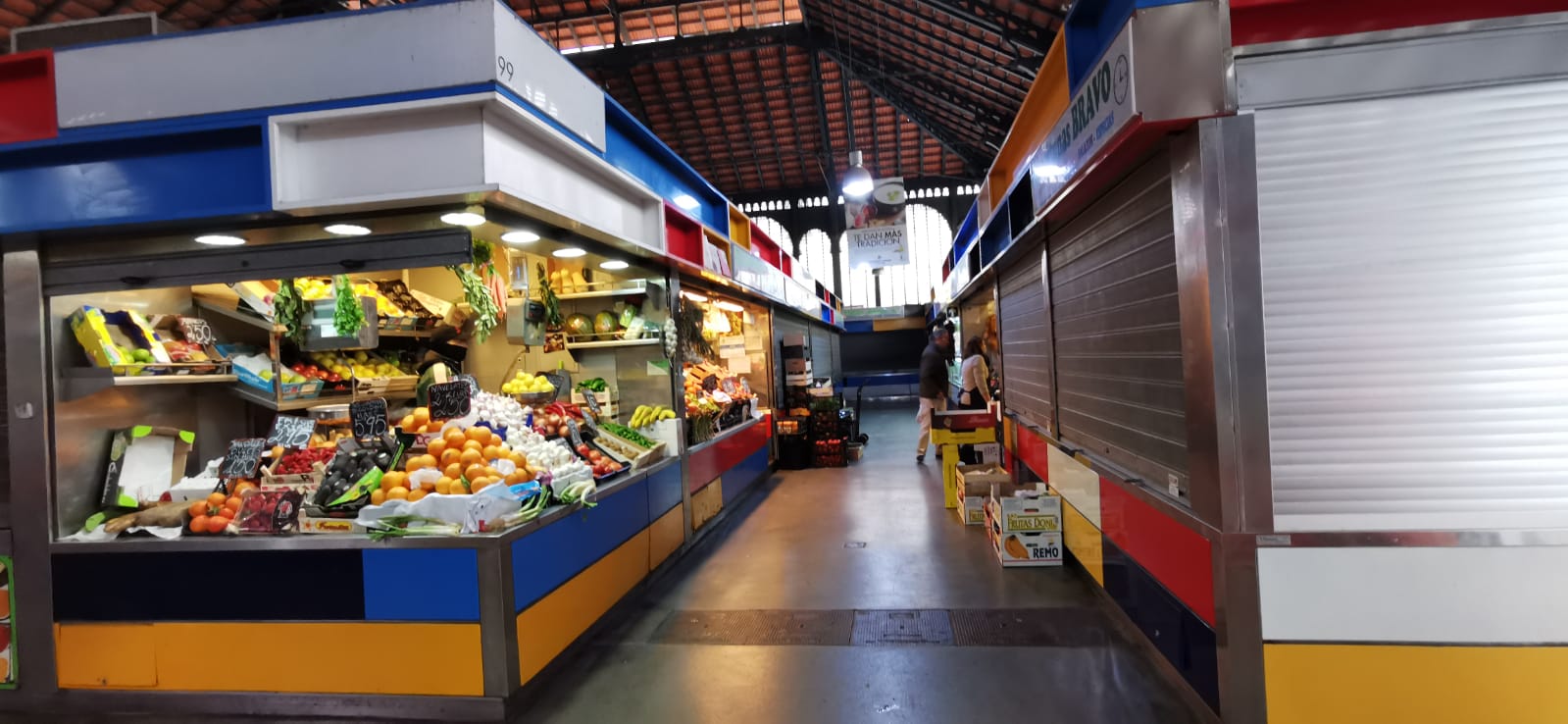 Ambiente en el Mercado Central este miércoles.
