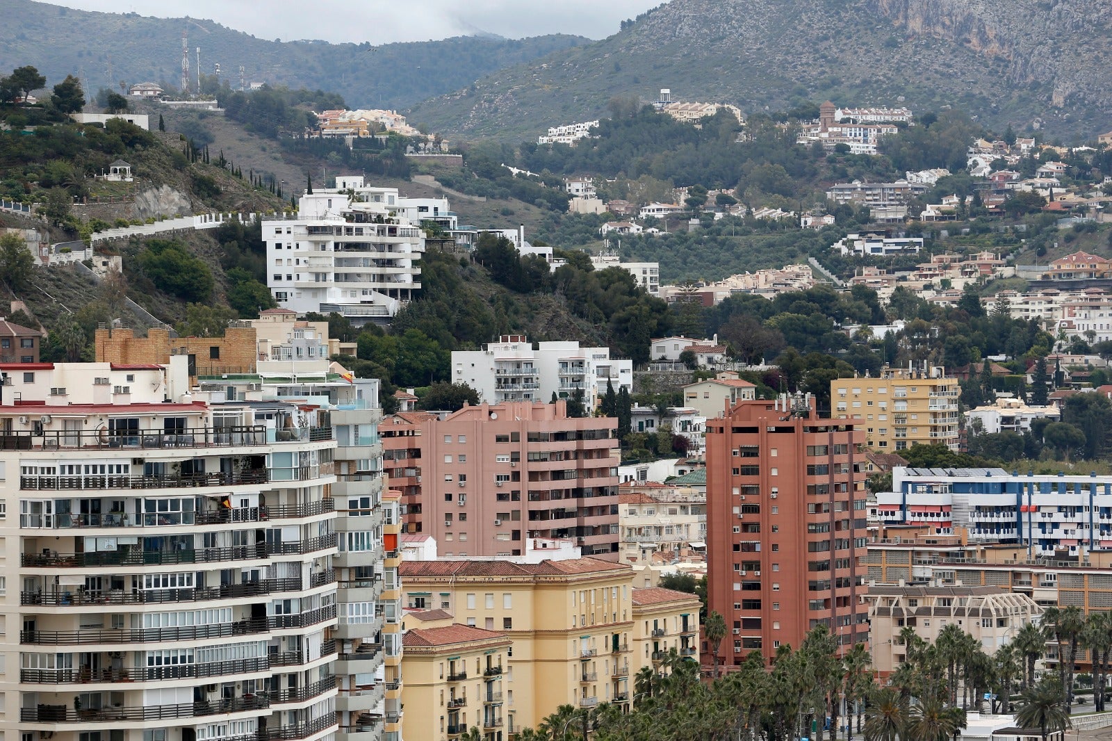 Vistas de Málaga en estado de alarma.