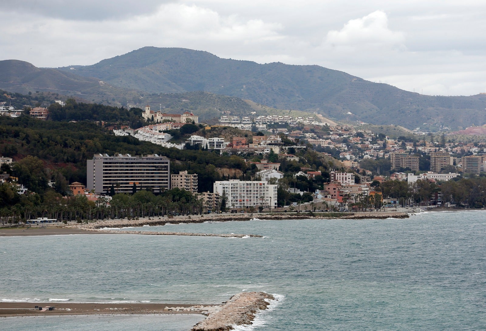 Vistas de Málaga en estado de alarma.