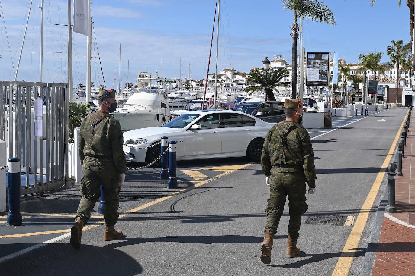 La Legión, en Puerto Banús.