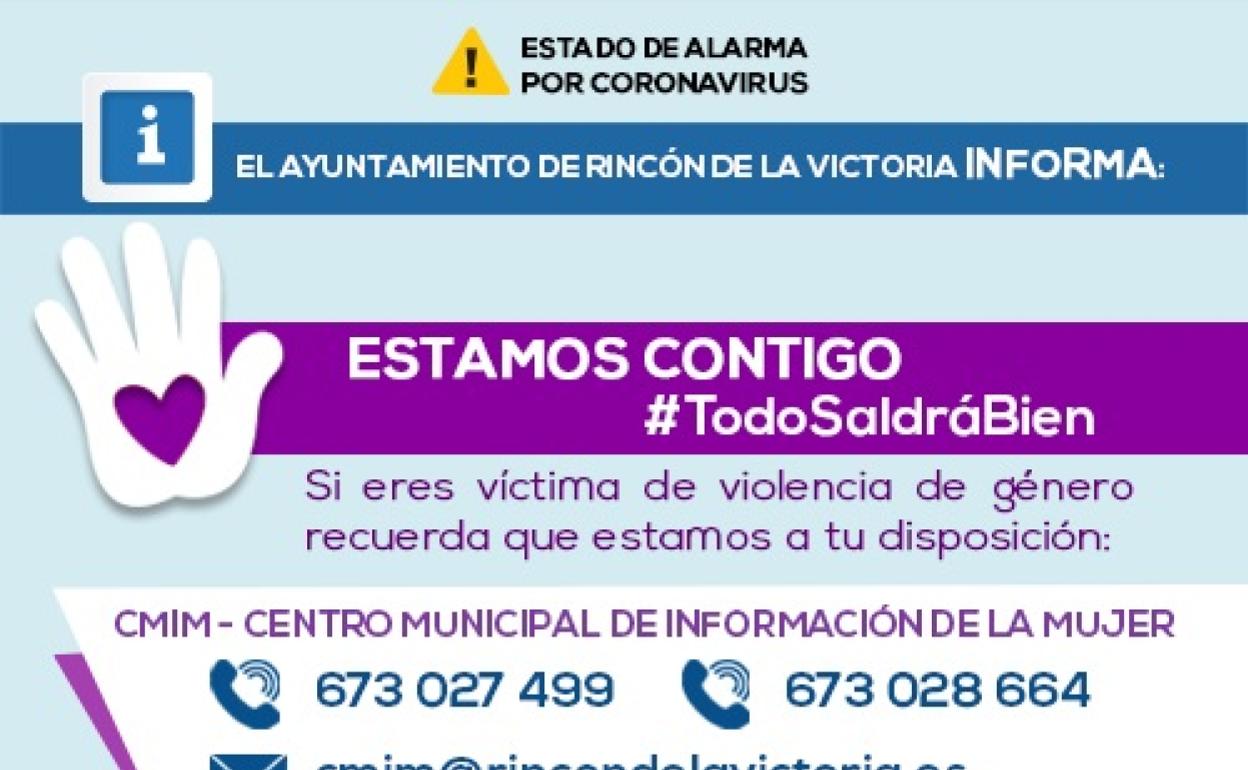 Cartel informativo editado por el Consistorio rinconero. 
