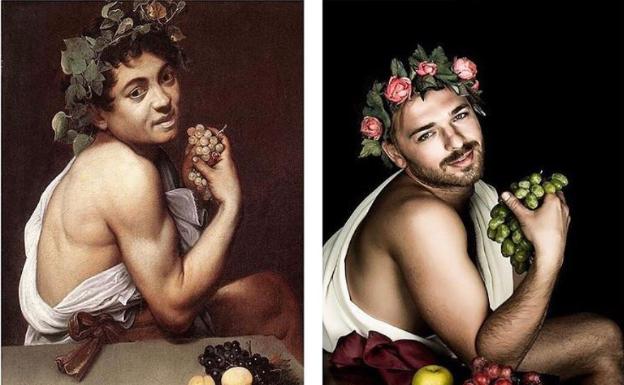 El ilustrador y diseñador Eugine Hrotchuk, que se ha decantado por 'Baco enfermo' (1593-94) de Caravaggio