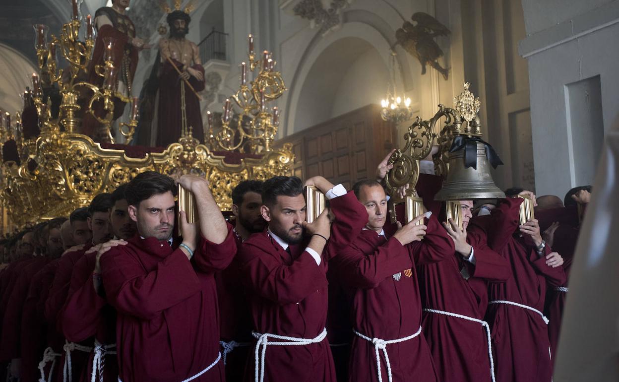 El trono del Ecce Homo de la Humildad, en el santuario de la Victoria. 