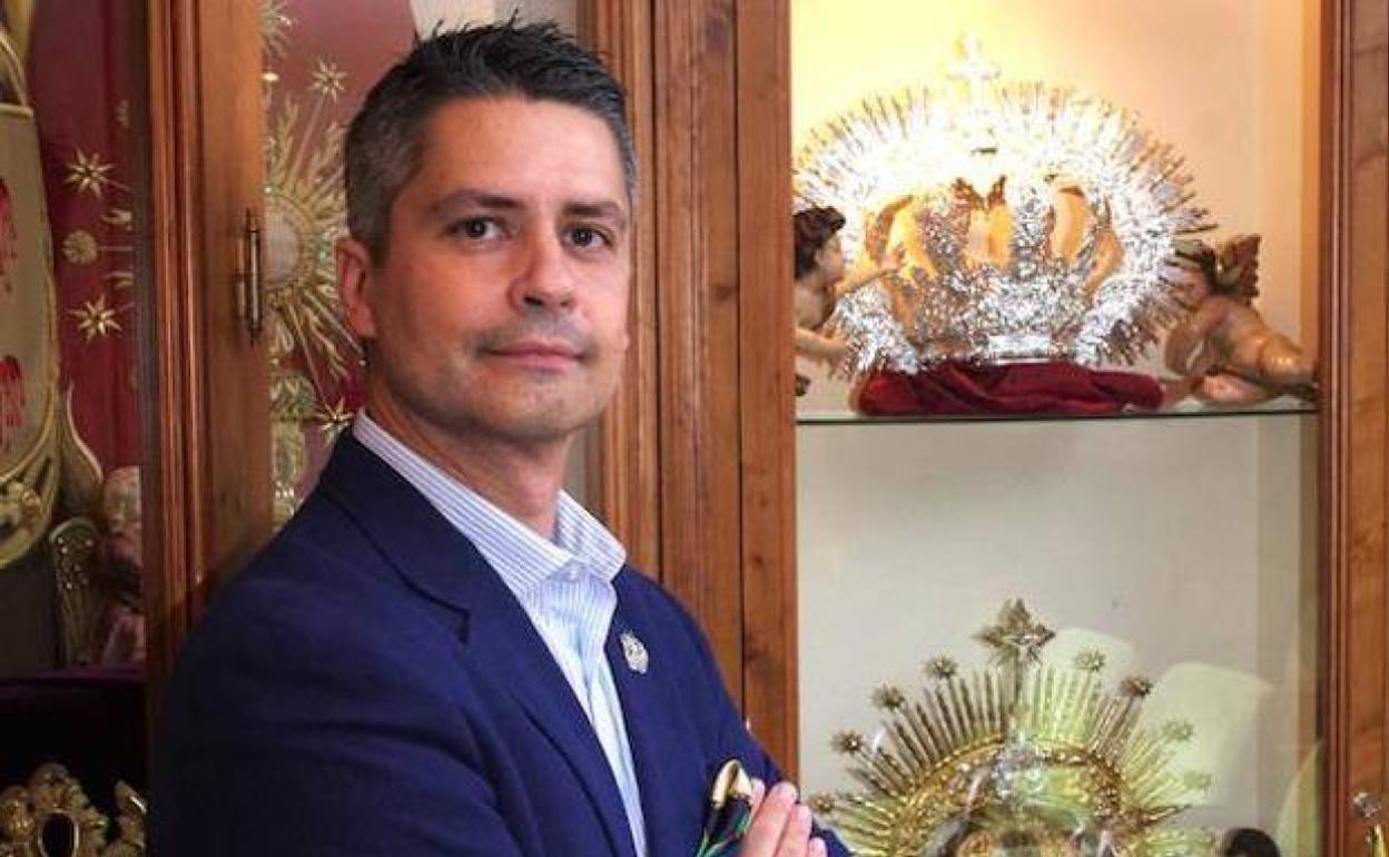 David Ruiz, hermano mayor de la Archicofradía del Huerto, en una imagen de archivo. 