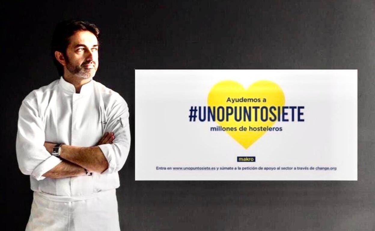 El chef José Carlos García ha sido uno de los primeros en sumarse a la iniciativa impulsada por Makro.