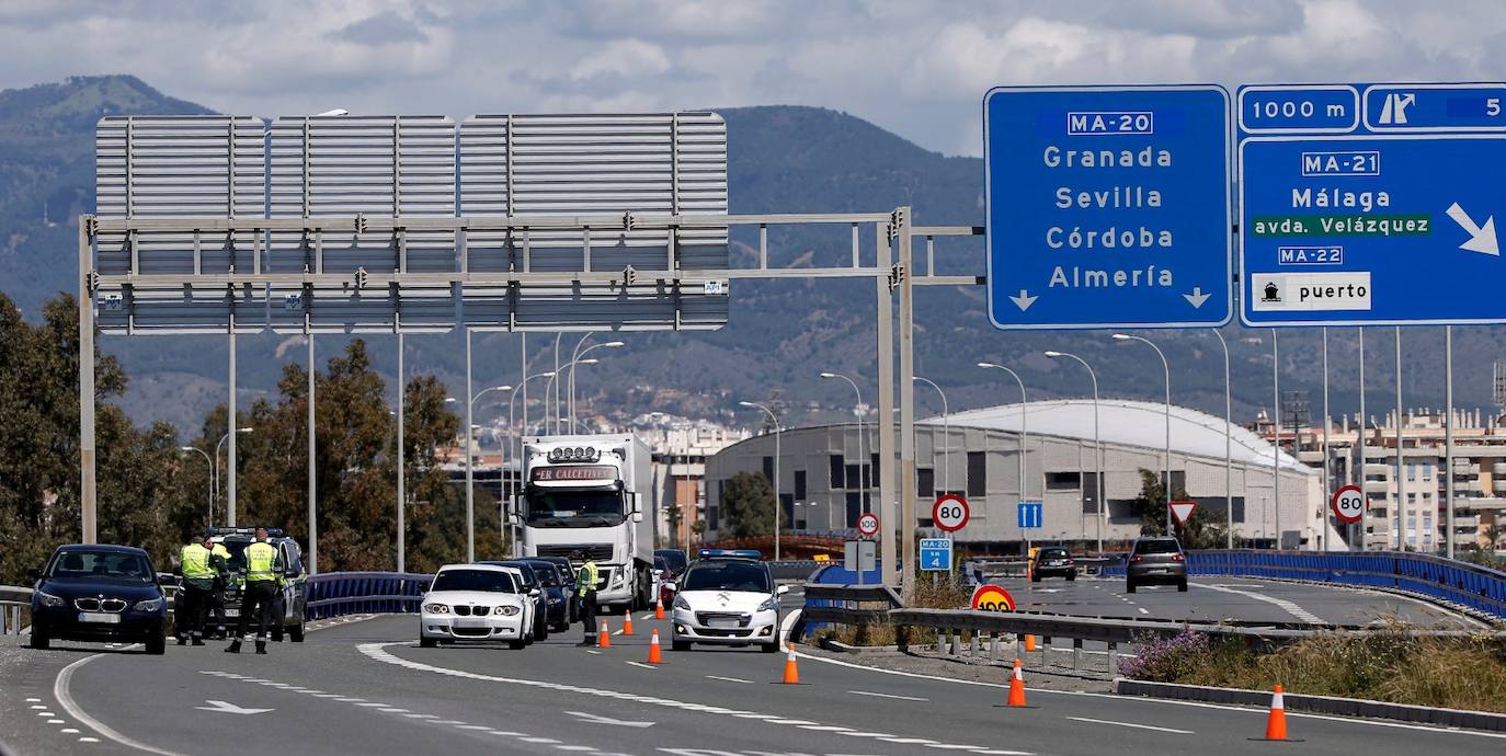 Control en las carreteras de Málaga