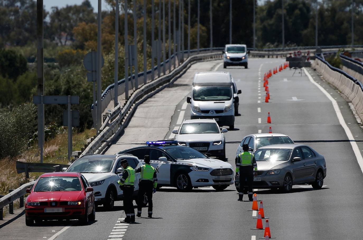 Control en las carreteras de Málaga