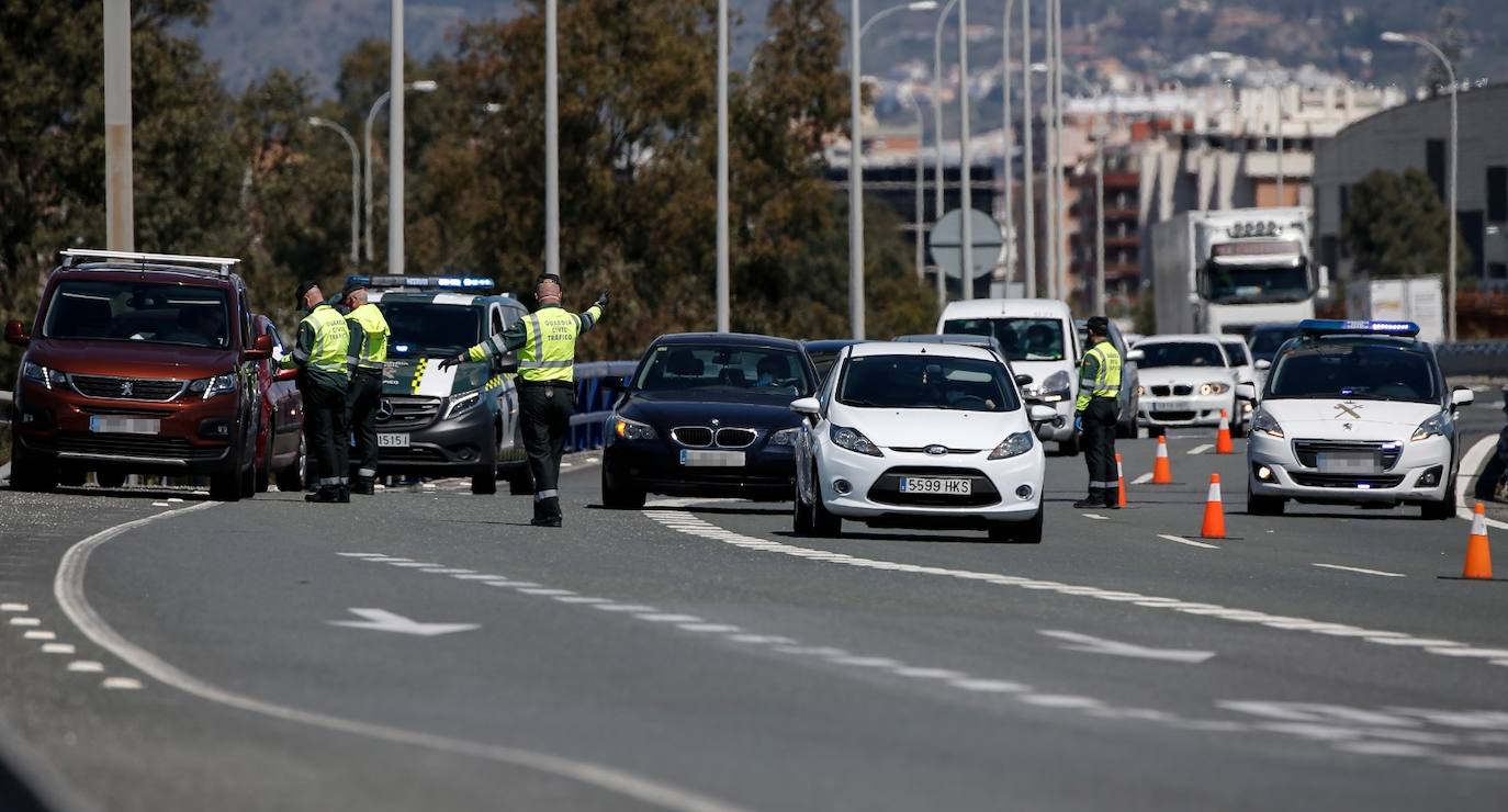 Control en las carreteras de Málaga