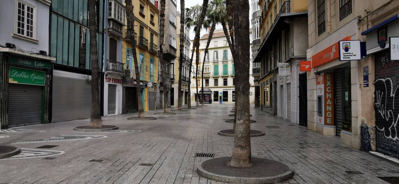 Ambiente en las calles de la capital este Lunes Santo.