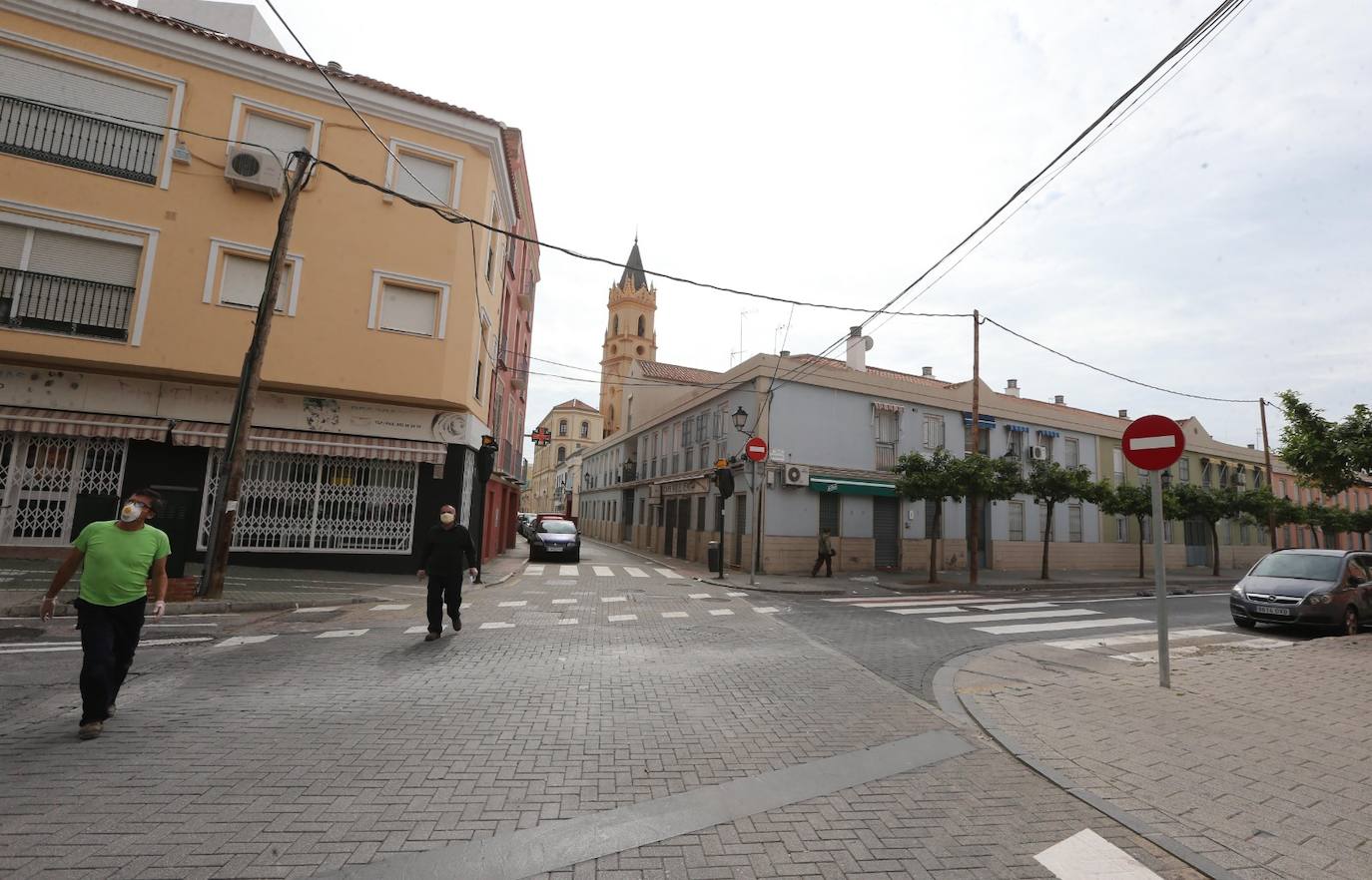 Ambiente en las calles de la capital este Lunes Santo.