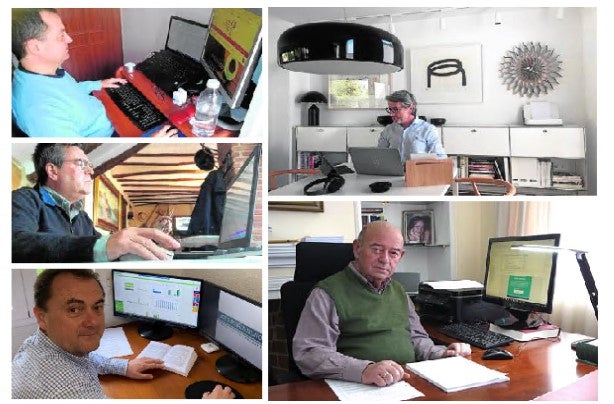 Daniel Quijada, Eduardo Cortés, Rubén Candela, Cristóbal García y José María Muñoz.