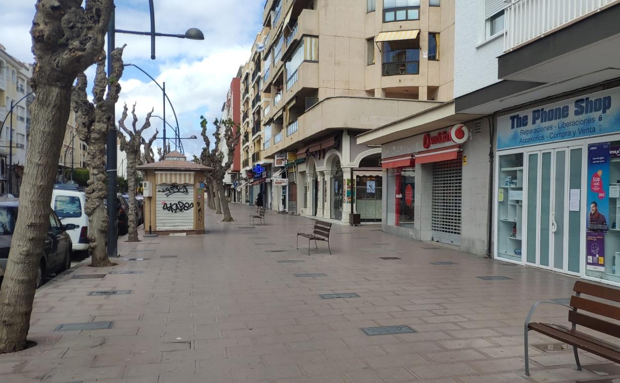 Avenida del Mediterráneo en Rincón de la Victoria. 