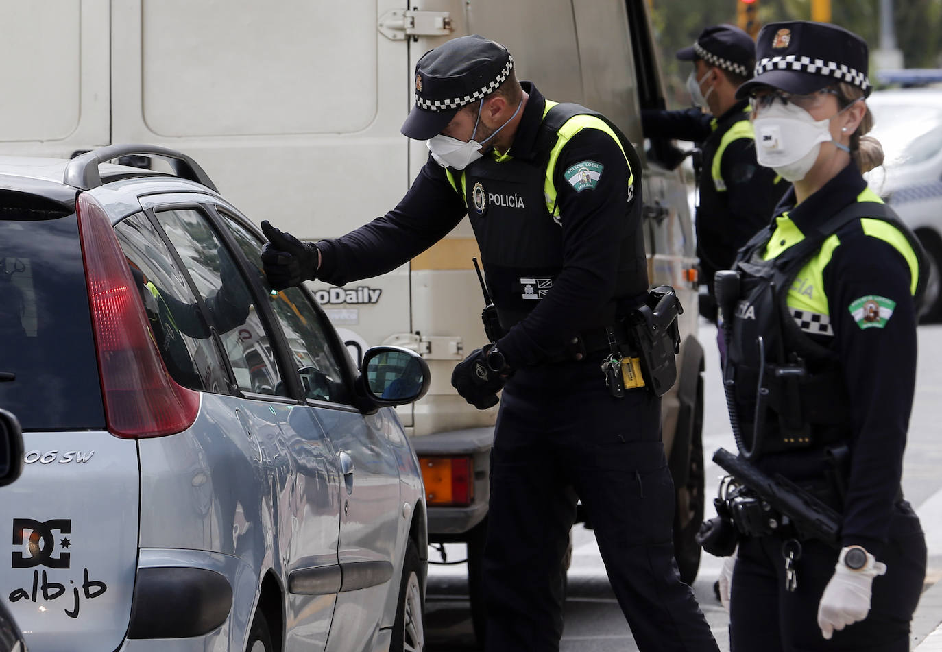 Control de la Policía Local de Málaga