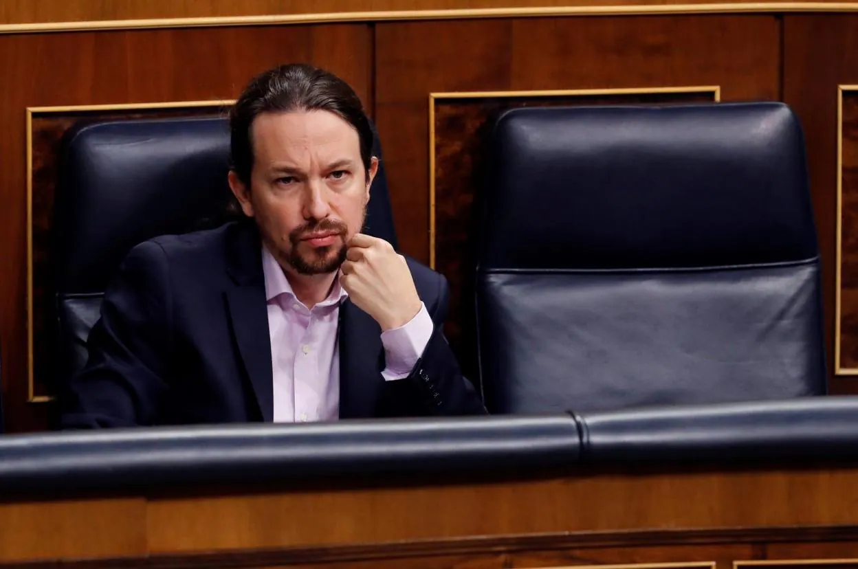Pablo Iglesias, en el Congreso de los Diputados esta semana. ballesteros.