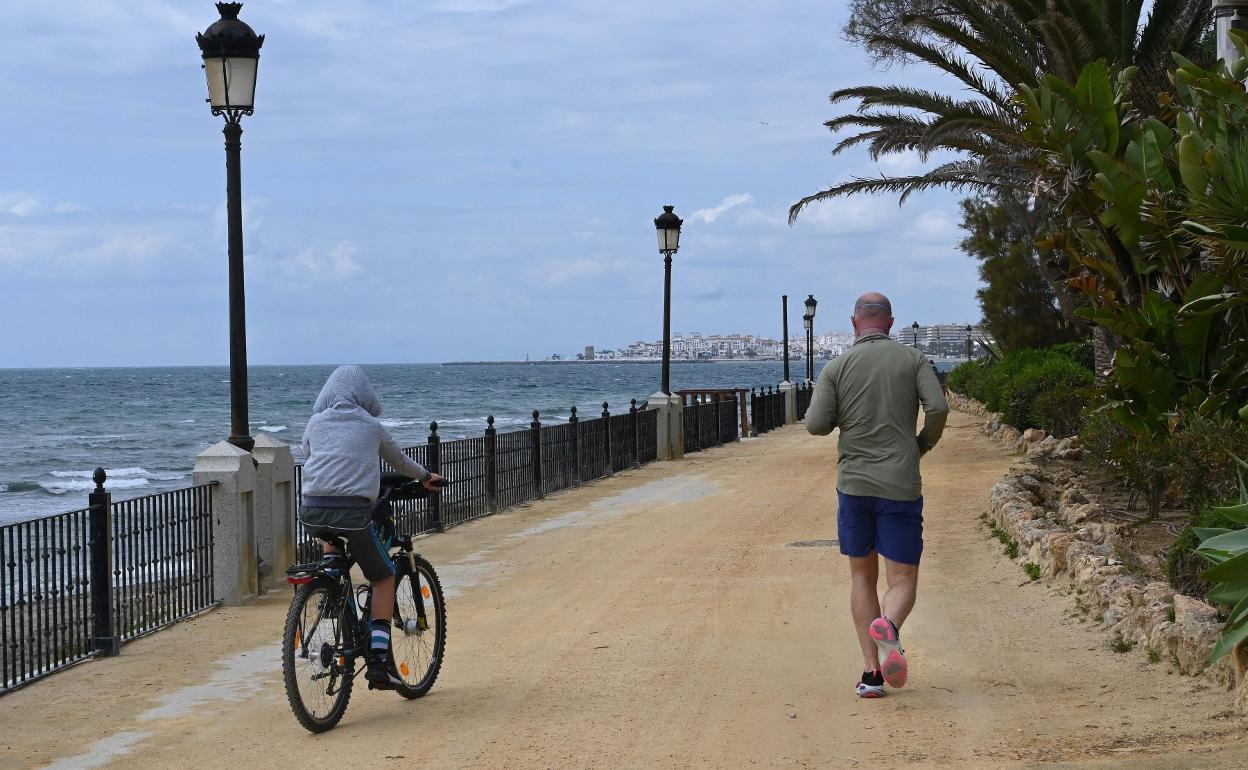 Algunos aprovecharon para hacer deporte. 