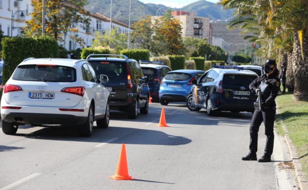 Control de la Brigada de Seguridad Ciudadana de la Policía Nacional en Ciudad Jardín. 