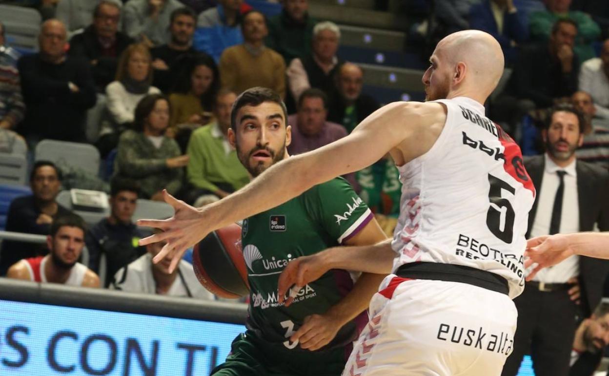 Jaime Fernández, en un compromiso de esta temporada ante el Bilbao. 