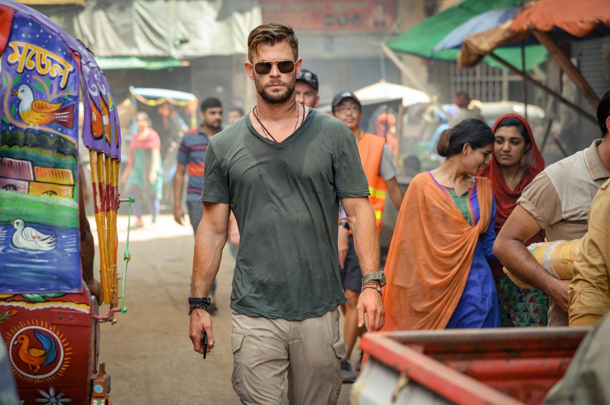Chris Hemsworth, en 'Tyler Rake', la nueva película de Netflix. R. c.